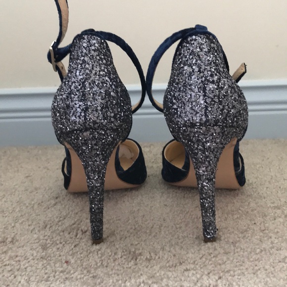 Blue sparkly heels - Picture 5 of 8